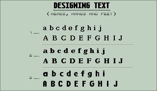 Designing Text