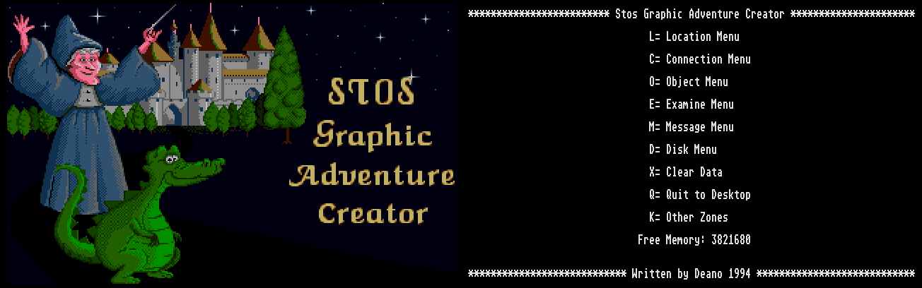 STOS Graphic Adventure Creator